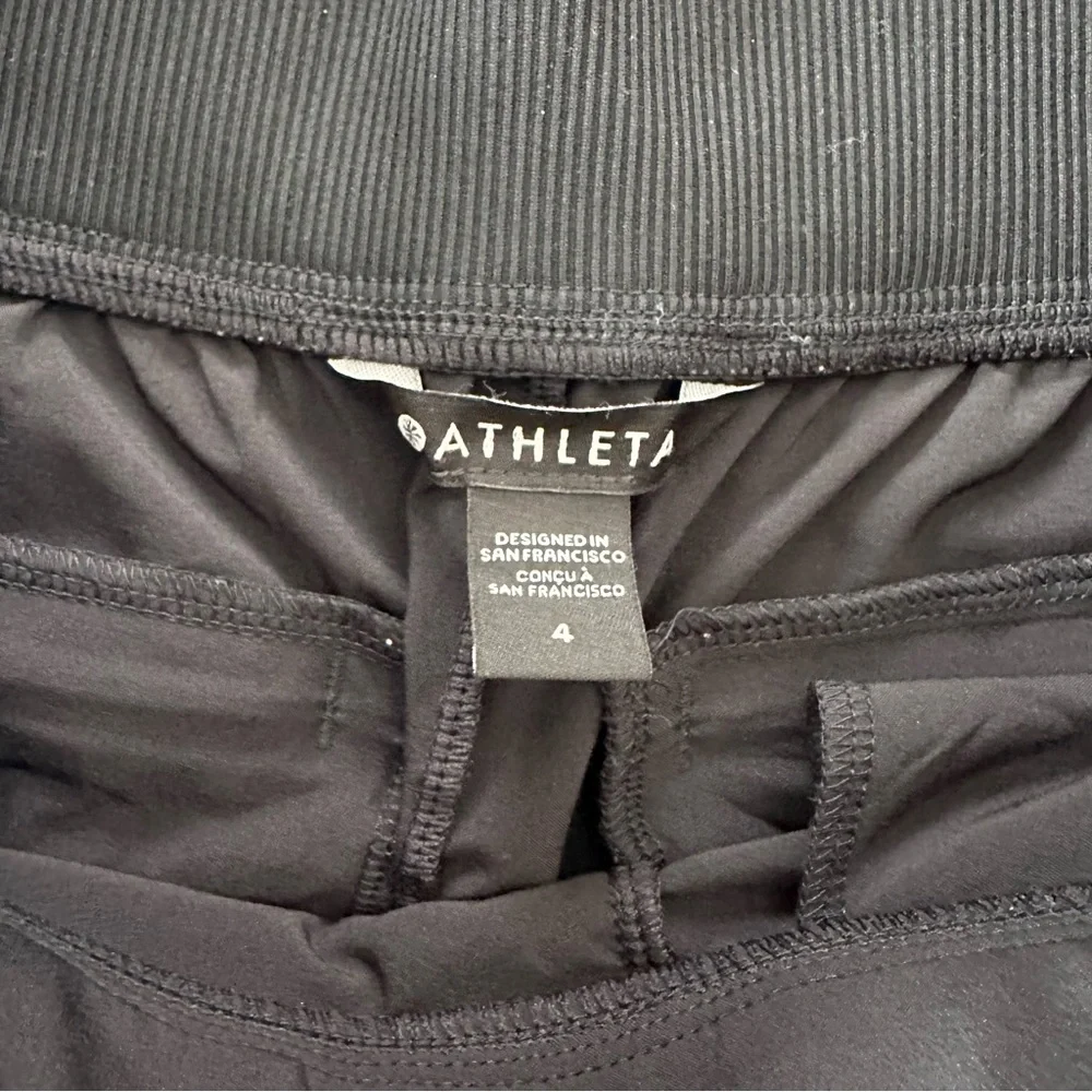 Athleta Brooklyn Mid Rise Ankle Pant Black Travel Athleisure  Size 4 - Picture 4 of 12